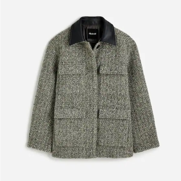 Madewell Wool Blend Flap Pocket Field Jacket